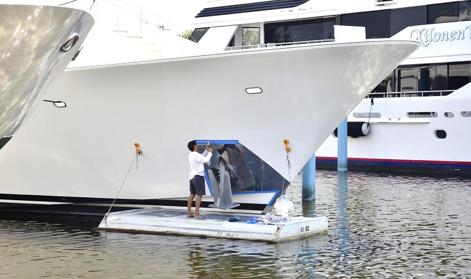 Exterior And Detailing Cleaning, Laundry For Yacht Boat Cleaning